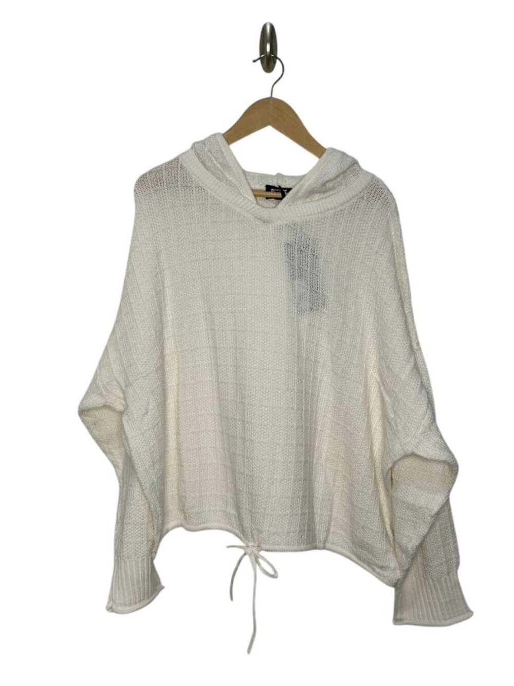 NWT Future Collective Hooded Drawstring Knit Sweater Top 2X, MSRP $40